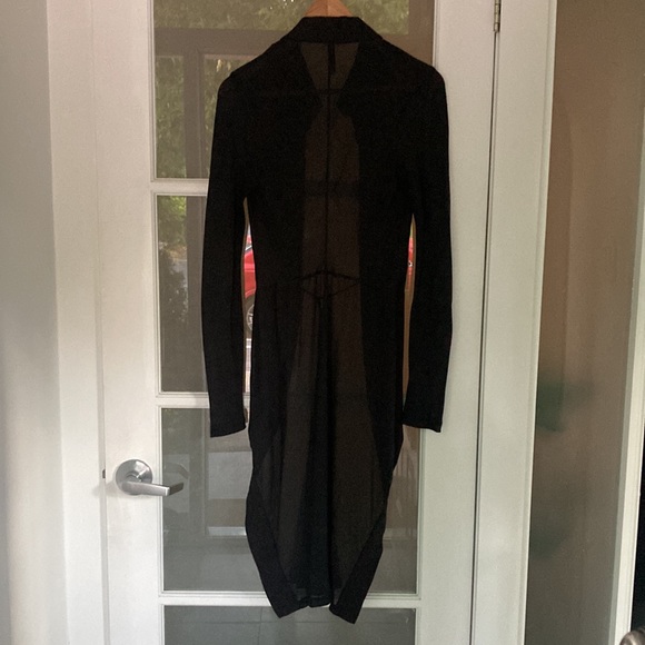 *last call* JNBY long black sheer blouse cardigan - Picture 6 of 9